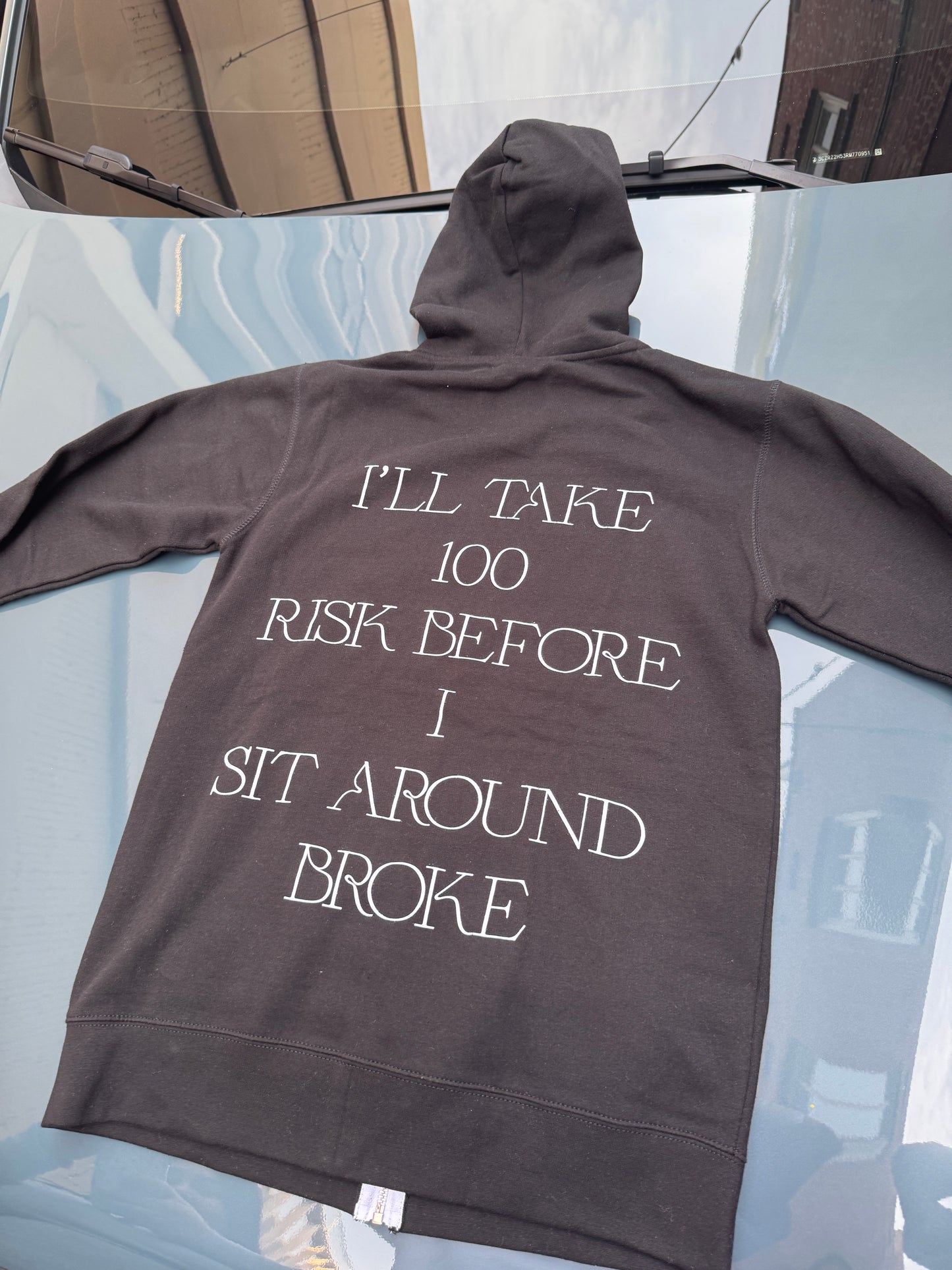 Zip up hoodies black