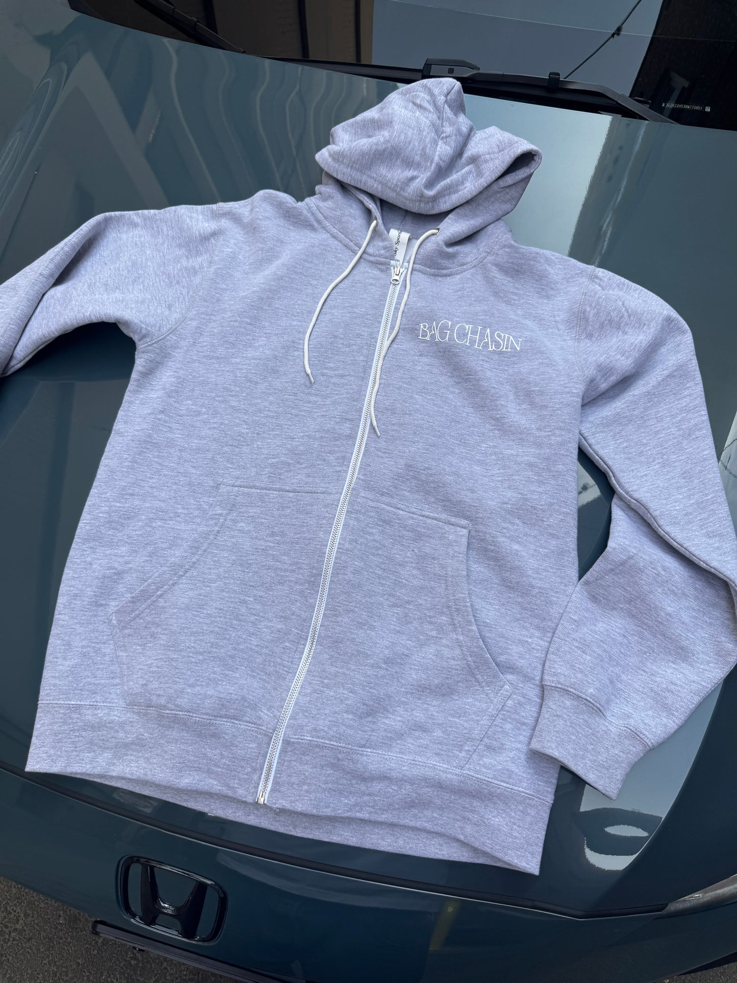 Zip up hoodies grey