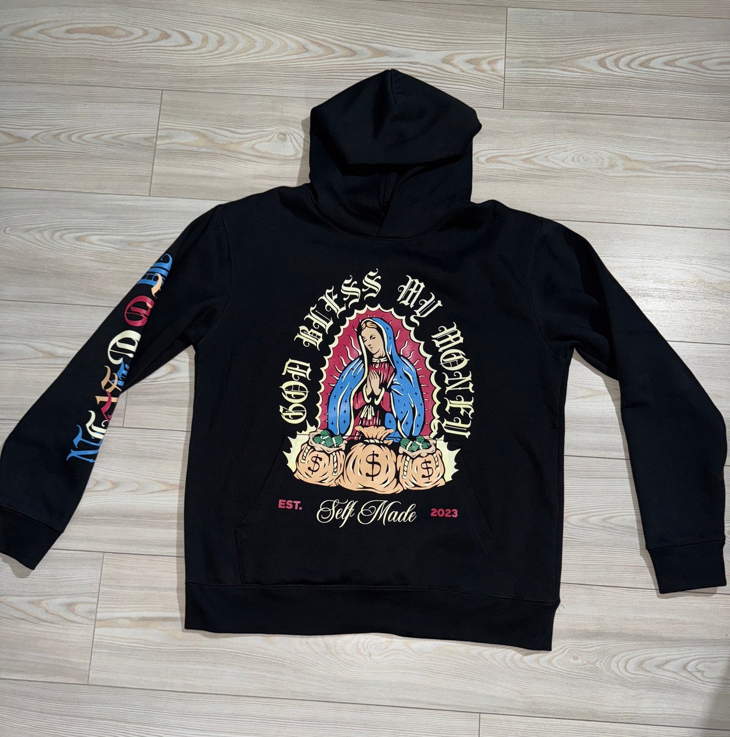 Bag Chasin Virgin Mary Hoodie !
