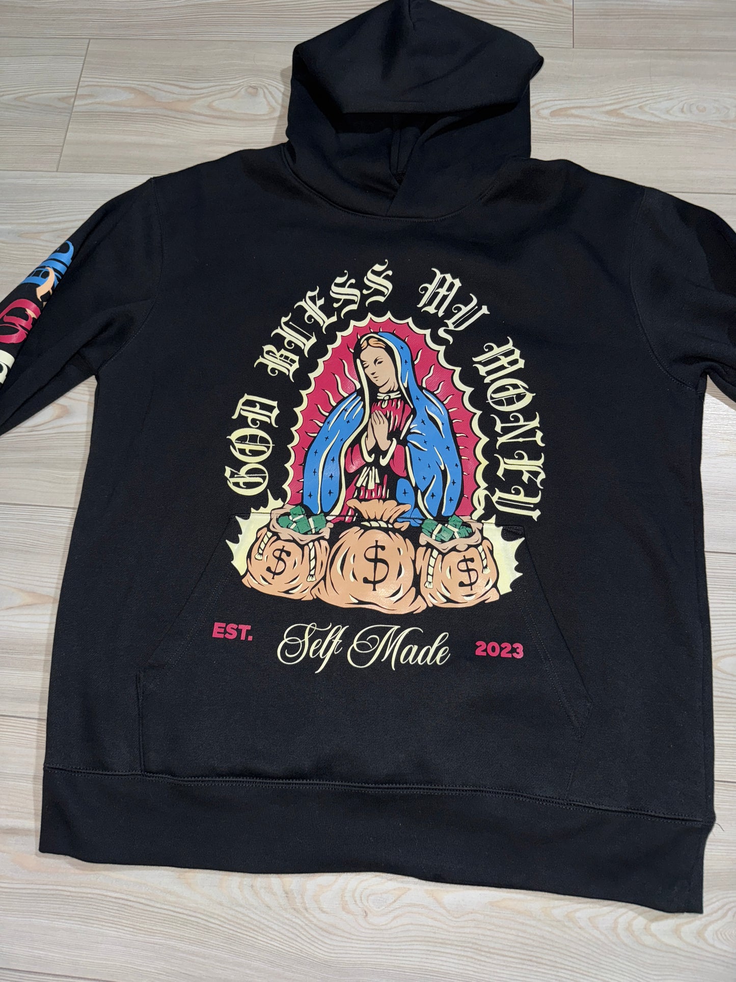 Bag Chasin Virgin Mary Hoodie !