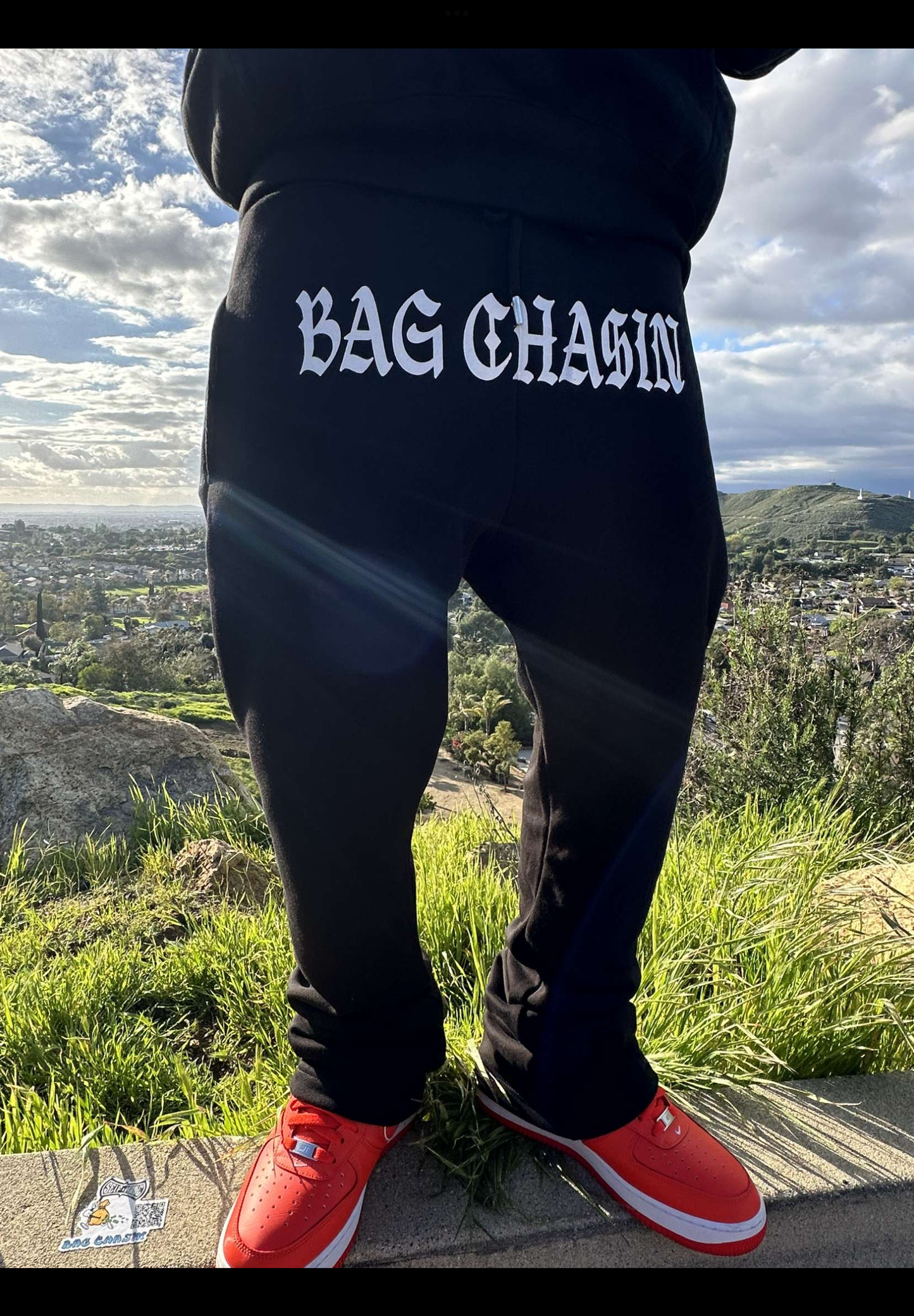 “ Bag Chasin “ Stacked SweatPants